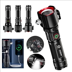 Multifunctional Safety Hammer Flashlight Strong Light